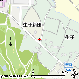 茨城県坂東市生子新田855-2周辺の地図