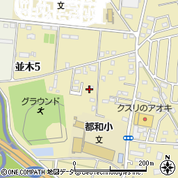 茨城県土浦市並木5丁目周辺の地図