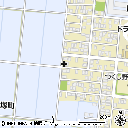 福井県福井市つくし野3丁目122周辺の地図