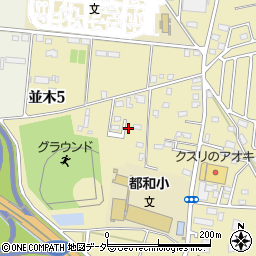 茨城県土浦市並木5丁目4830周辺の地図