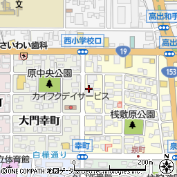 長野県塩尻市大門泉町700周辺の地図