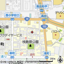 長野県塩尻市大門泉町11-16周辺の地図