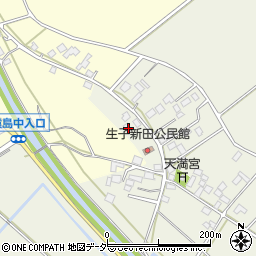 茨城県坂東市生子新田169周辺の地図