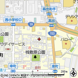 長野県塩尻市大門泉町11周辺の地図