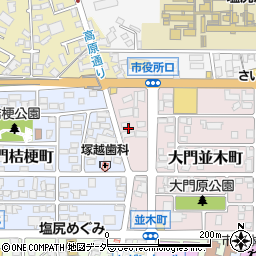 長野県塩尻市大門並木町7周辺の地図