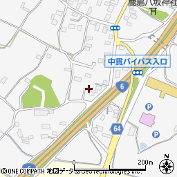 茨城県土浦市中貫1635周辺の地図