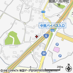 茨城県土浦市中貫1637周辺の地図