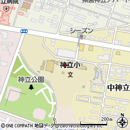 茨城県土浦市中神立町4周辺の地図