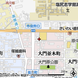 長野県塩尻市大門並木町1100周辺の地図