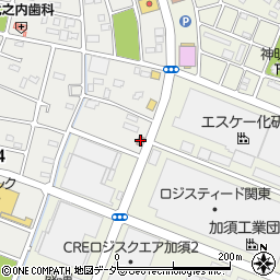 加須久下郵便局周辺の地図