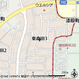福井県福井市東森田3丁目周辺の地図