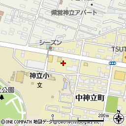 茨城県土浦市中神立町5周辺の地図