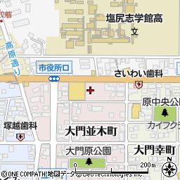 長野県塩尻市大門並木町11周辺の地図