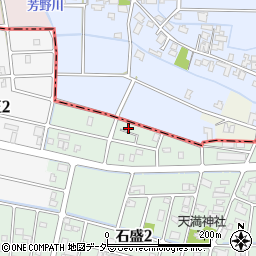 福井県福井市石盛2丁目303周辺の地図