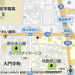 長野県塩尻市大門泉町13-6周辺の地図