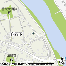 茨城県常総市向石下412周辺の地図