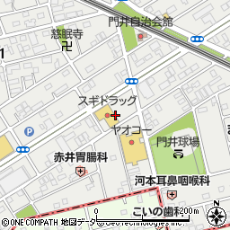 ワッツウィズ　行田門井店周辺の地図