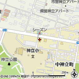 天龍寿司土浦神立店周辺の地図