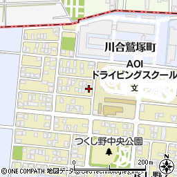 福井県福井市つくし野1丁目710周辺の地図