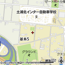 茨城県土浦市並木5丁目5514周辺の地図