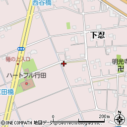 埼玉県行田市下忍1150周辺の地図