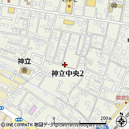 茨城県土浦市神立中央周辺の地図