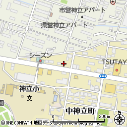 茨城県土浦市中神立町2-4周辺の地図