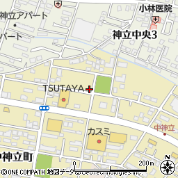 茨城県土浦市中神立町17-2周辺の地図