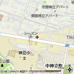 茨城県土浦市中神立町2-2周辺の地図