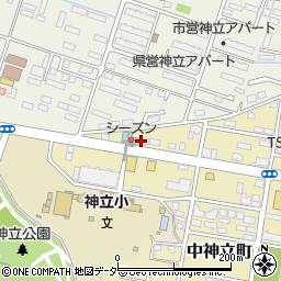 茨城県土浦市中神立町2周辺の地図