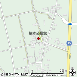 椿本公民館周辺の地図