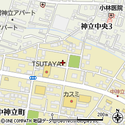 茨城県土浦市中神立町17-3周辺の地図