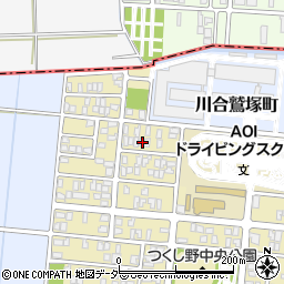 福井県福井市つくし野1丁目817周辺の地図