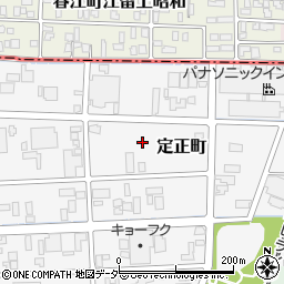 福井県福井市定正町周辺の地図