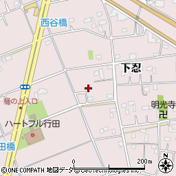 埼玉県行田市下忍1172周辺の地図