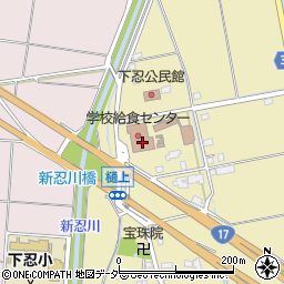 行田市役所　教育相談所下忍分室周辺の地図