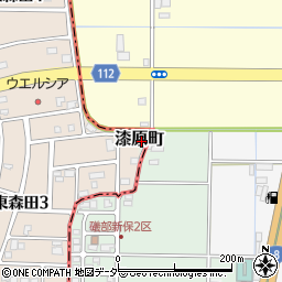 福井県福井市漆原町周辺の地図