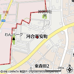 福井県福井市河合寄安町周辺の地図