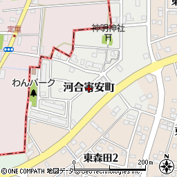 福井県福井市河合寄安町周辺の地図