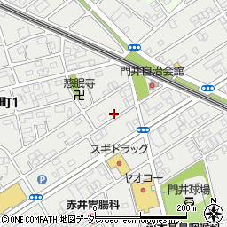 埼玉県行田市門井町周辺の地図