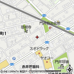 埼玉県行田市門井町周辺の地図