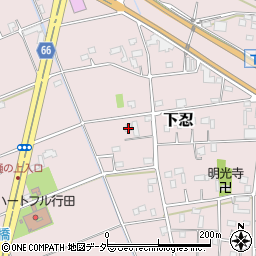 埼玉県行田市下忍901周辺の地図