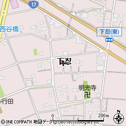 埼玉県行田市下忍2401周辺の地図