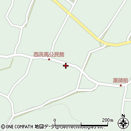 長野県東筑摩郡朝日村西洗馬1675周辺の地図