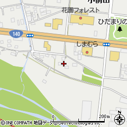 埼玉県深谷市小前田385周辺の地図