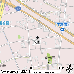 埼玉県行田市下忍1924周辺の地図