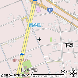 埼玉県行田市下忍641周辺の地図