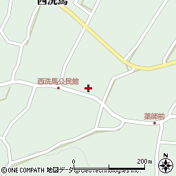 長野県東筑摩郡朝日村西洗馬1674周辺の地図
