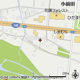 埼玉県深谷市小前田384周辺の地図