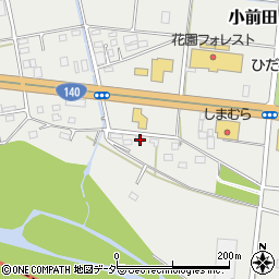 埼玉県深谷市小前田383周辺の地図